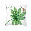 Axyaa Giraffe Pattern Summer Pillowcase for Home Decor - Plant Inspired