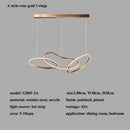 Axyaa Modern Ring LED Pendant Chandelier for Living Room, Dining Room, Bedroom, Kitchen