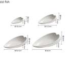 Axyaa Heart Shaped Fish Plate Set - Restaurant Tableware