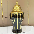 Axyaa European Style Ceramic Vase - 45cm Large Handcrafted Foyer Decoration & Storage Jar