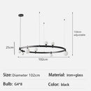 Axyaa Glass Ball LED Chandelier for Home Lighting Décor