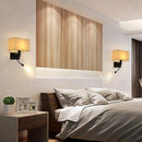 Axyaa Adjustable LED Fabric Wall Light for Bedroom Bedhead Reading
