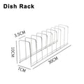 Axyaa Stainless Steel Dish Drainer Rack Kitchen Organizer Pot Lid Shelf