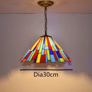 Axyaa Vintage Tiffany Glass Chandelier Restaurant Lantern
