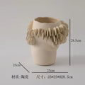 Axyaa Ceramic Vase Ornament Flower Arrangement Hydroponic Flower Vessel