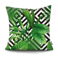 Axyaa Tropical Plant Parrot Decorative Pillow Cover - Flowers Sofa Cushion Case
