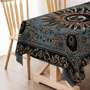 Axyaa Sun Moon Blues Table Runner for Home Kitchen Decor.