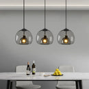 Axyaa Nordic Smoke Gray Glass Pendant Light Chandelier