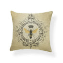 Axyaa Dragonfly Pattern Cushion Cover, Blue Butterfly Leaves 45x45cm