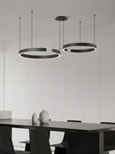 Axyaa Modern Ring LED Chandelier for Living Dining Room Pendant Light