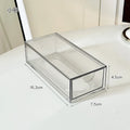 Axyaa Acrylic Makeup Storage Box Set with Drawer & Cotton Swab Organizer