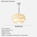 Axyaa Nordic Cream Style Acrylic Pendant Light for Modern Living, Bedroom, and Dining Room