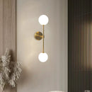 Axya Golden Round Ball Wall Sconce with Double G4 Bulbs