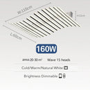 Axyaa Nordic Art Line Acrylic LED Ceiling Chandelier - Modern Home Decor Lighting
