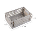 Axyaa Foldable Storage Crate: Portable Stackable Organizer Box for Makeup, Jewelry, and Toys