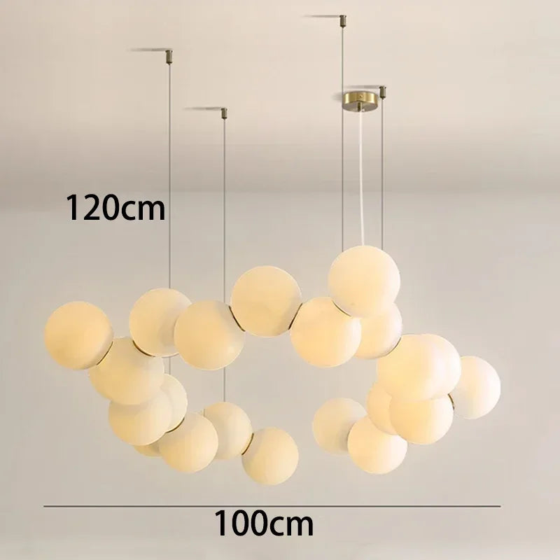 Axyaa Nordic Style Indoor Lighting Fixtures: Living Room Chandelier, Dining Room Ceiling Lamp