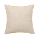 Axyaa Linen Embroidery Leaves Cushion Cover - Beige Green 45x45cm