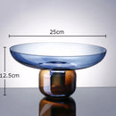 Axyaa Gradient Glass Vase Hydroponic Flower Pot Desk Decor Artificial Floral Arrangement