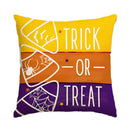 Axyaa Nordic Halloween Linen Pillowcase 45x45cm for Living Room Sofa Decoration