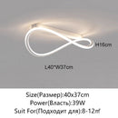 Axyaa Modern LED Ceiling Light - White/Black Bedroom & Dining Room Pendant Fixture