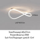 Axyaa LED Ceiling Light: Modern White/Black Bedroom Dining Room Pendant Fixture