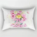Pink Flower Polyester Pillowcase - Romantic Girl Room Aesthetic Decor