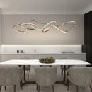 Axyaa Oval LED Chandelier - Nordic Minimalist Design for Bedroom, Living Room, Dining Room