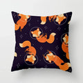 Axyaa Fox Cartoon Pillowcase for Sofa 45*45 Throw Pillow Cover Decoration