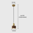 Axyaa Vintage Brown Wood Pendant Light for Dining & Bedside Lighting