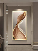 Axyaa Minimalist Lines LED Wall Decoration for Living Room and Dining Room