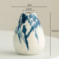 Axyaa Irregular Ink Graffiti Ceramic Vase for Home Decoration and Flower Arrangement