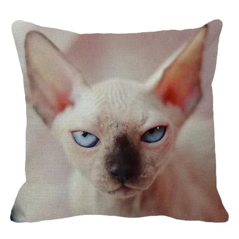 Cute Axyaa Sphinx Cat Cushion Cover 45X45cm - Home Sofa Decoration Pillowcase