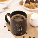 Axyaa Papa Bear Mug - Best Dad Ever 350ml Black Ceramic Coffee Cup