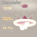 Axyaa Cloud Crown Chandelier: Nordic Creative Princess Bedroom Lighting
