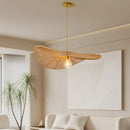 Axyaa Rope Weave Straw Hat Chandelier for Home Ceiling Lighting