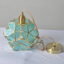 Axyaa Flower Glass Pendant Lights - Modern LED Hanging Lamp for Dining Decor