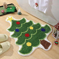 Axyaa Christmas Tree Mat Anti-Slip Imitation Cashmere Carpet