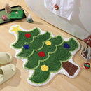 Axyaa Christmas Tree Mat Anti-Slip Imitation Cashmere Carpet