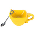 Novel Excavator Bucket Model Mug Set with Spoon - Axyaa Brand Gift Canecas
