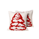 Axyaa Christmas Tree Jacquard Embroidery Throw Pillow Cover