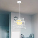 Axyaa Modern Spiral Swirl Pendant Light Fixture