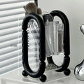 Axyaa Acrylic Makeup Organizer for Vanity with 4 Slots, Brush Cup, Lipstick Holder