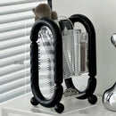 Axyaa Acrylic Makeup Organizer for Vanity with 4 Slots, Brush Cup, Lipstick Holder