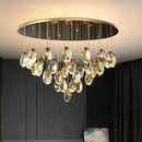 Axyaa Luxury Crystal Chandelier for Living Room, Dining, and Bedroom
