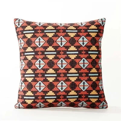 Axyaa Nordic Linen Sofa Cushions Cover Grey Bohemian Ethnic Throw Pillows Cover