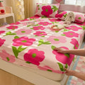 Axyaa Cartoon Fish Printed Cotton Fitted Bed Sheet - Single/Queen/King Sizes
