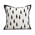 Axyaa American Style Black White Sofa Cushion Cover Pillowcase Set