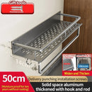 Axyaa Kitchen Storage Rack: Waterproof, Multi-functional Knife and Seasoning Holder