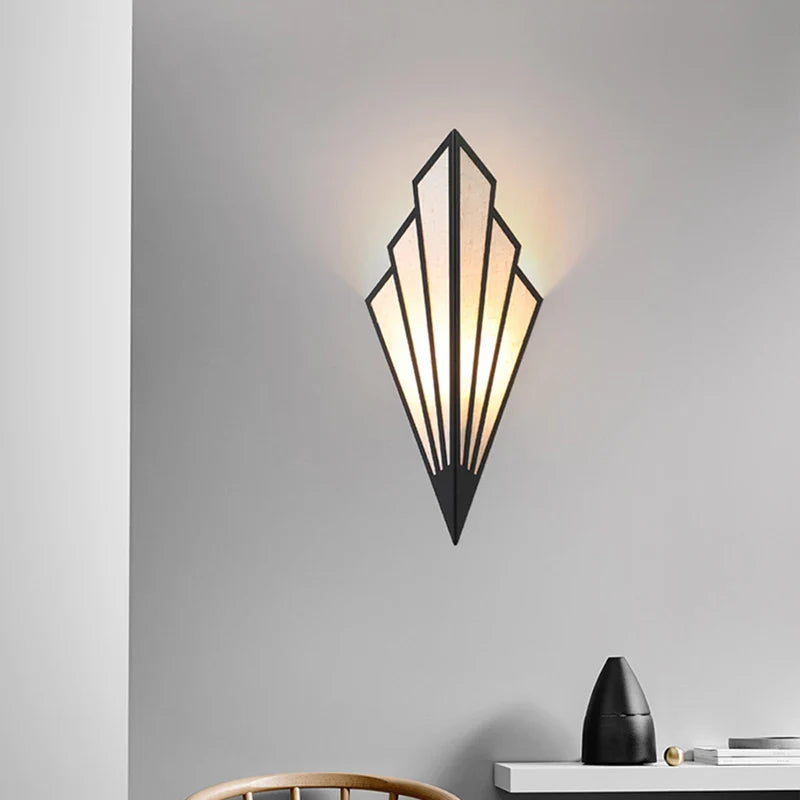 Nordic Fan-Shaped LED Wall Lamp for Home Decor by Axya