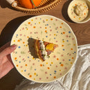 Axyaa Korean Floral Ceramic Bowl: Elegant INS Style for Home Dining